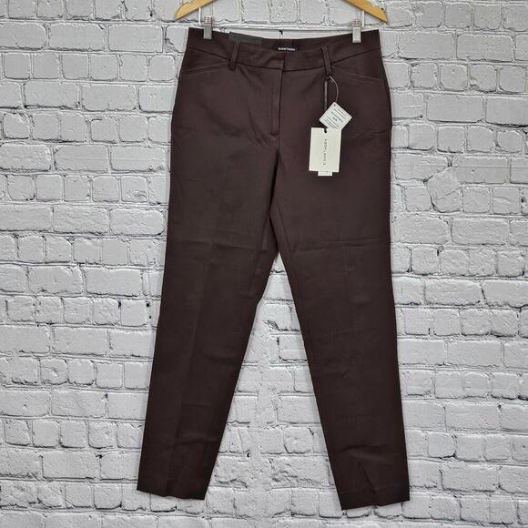 2/$50 41 Hawthorn Brown Becca Straight Leg Adjustable Hem Pant Size 10 - Picture 3 of 10